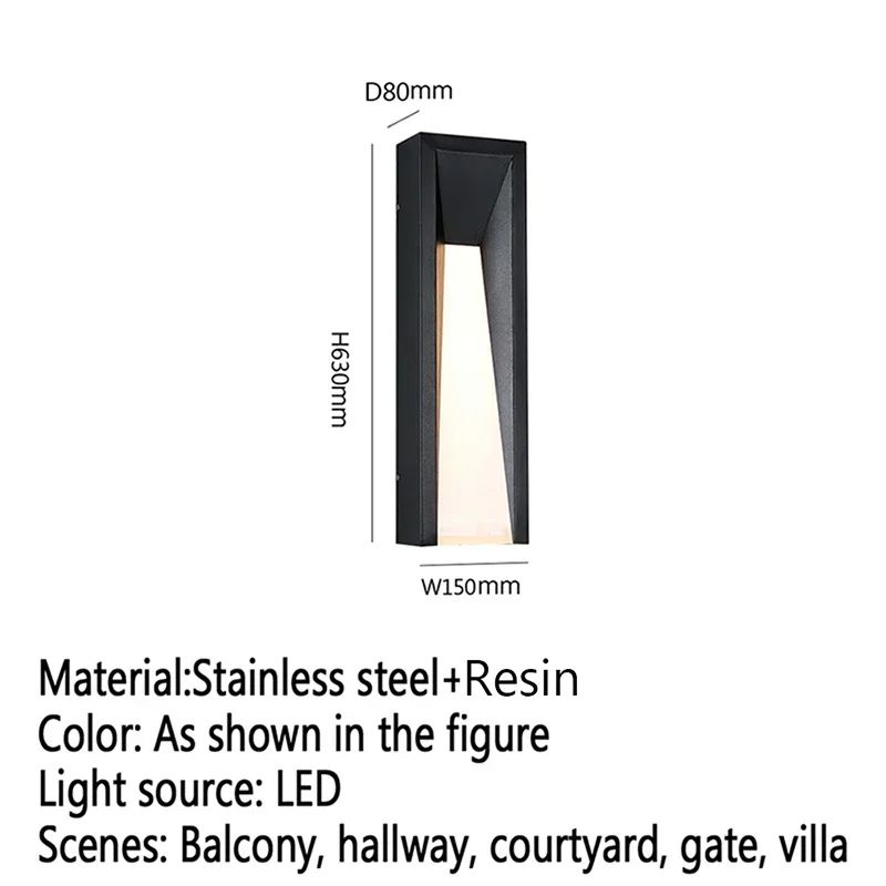 ELARA Contemporary LED Outdoor Wall Lamps Electric Simplicity Waterproof Balcony Hallway Courtyard Villa Gate Hotel