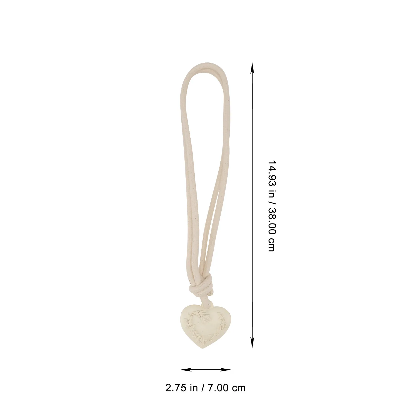 2Pcs Heart Design Cotton Curtain Tiebacks Elegant Stylish Window Curtain Decor for Living Room Bedroom Office Home Decoration