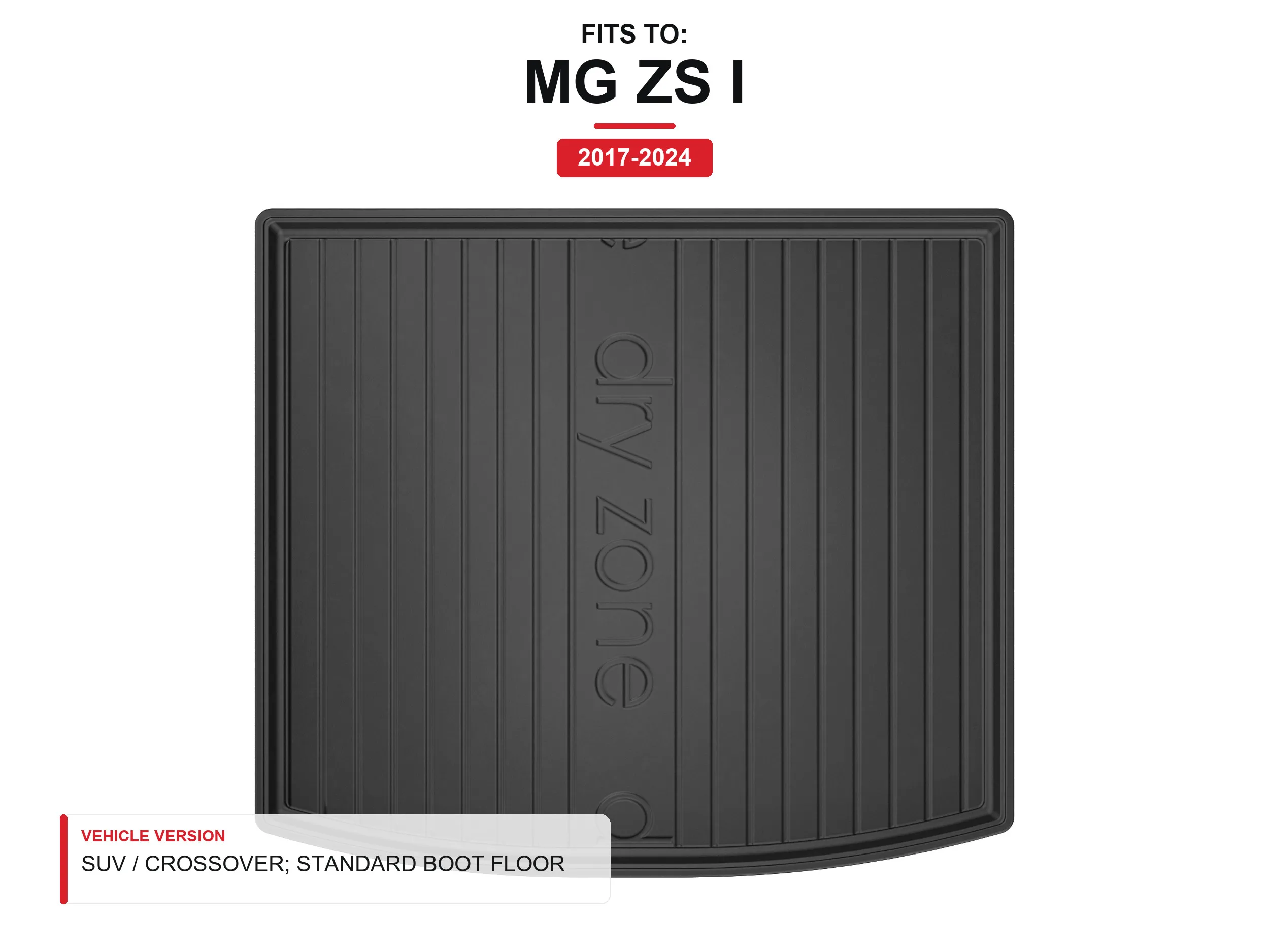 Tpe Dryzone kofferbakmat voor: Mg Zs I 2017-2024 SUV