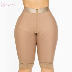 Fajas Colombianas Butt Lifter Pants Tummy Control Body Shaper for Women High Waist Slimming Shaper with Front Zipper