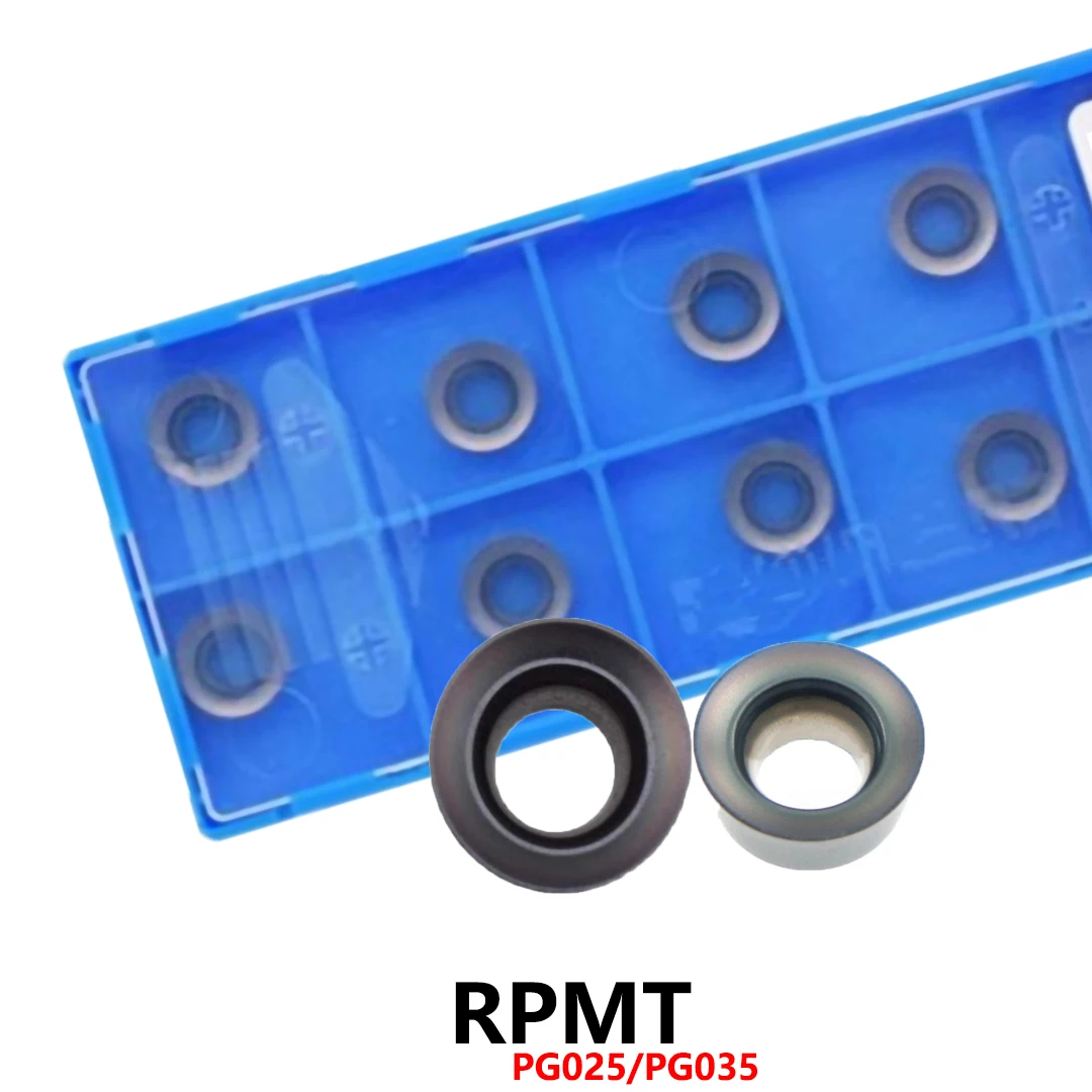 Original RPMT08T2 RPMT1003 RPMT08T2MOEN RPMT1003MOEN RPMT10T3MOEN RPMT1204MOEN RPMT1604MO PG025 PG035 Carbide Inserts RPMT Tools