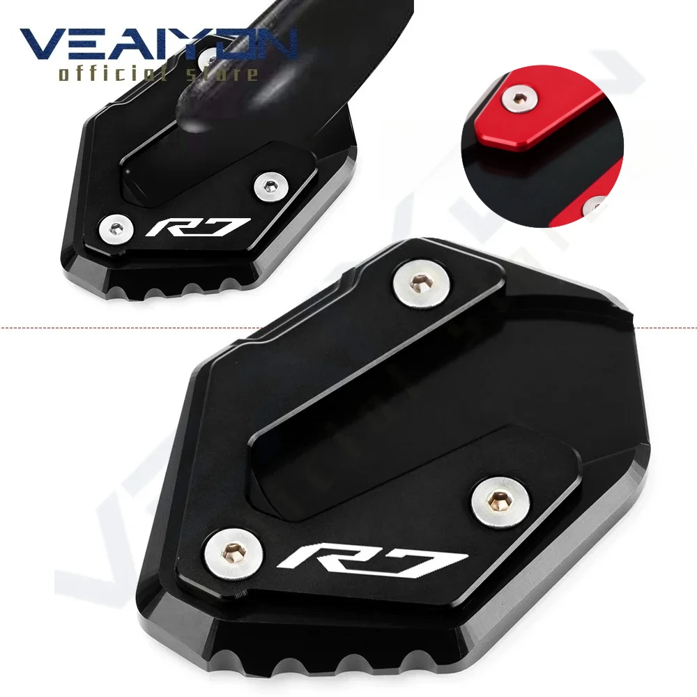 

For R7 YZFR7 YZF R7 YZF-R7 2021 2022 2023 2024 2025 Motorcycle Accessories Kickstand Side Stand Extension Enlarge Plate Pad