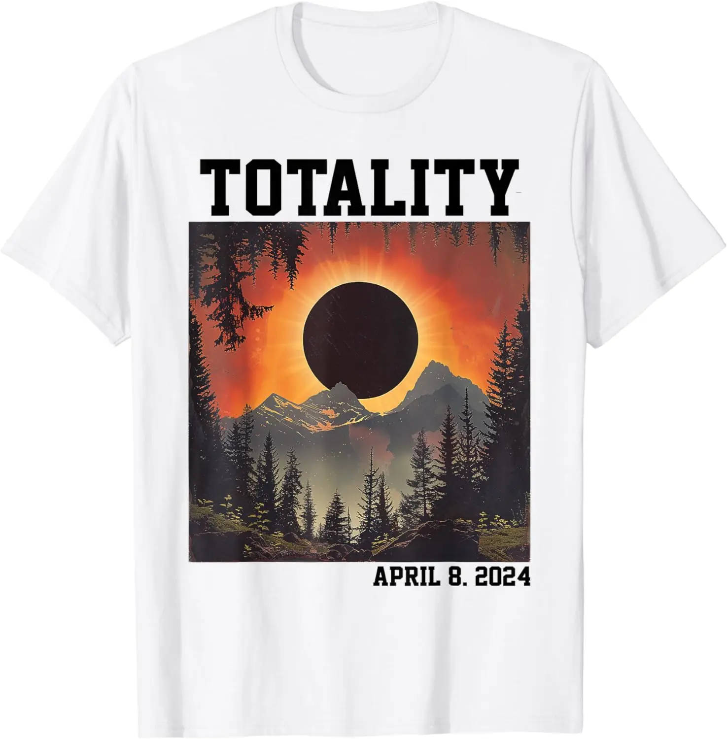 America Totality 4.08.24 Adult Kids Total Solar Eclipse 2024 T-Shirt