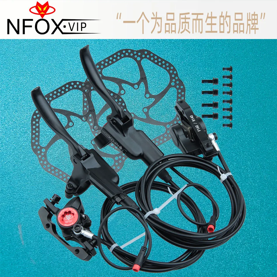 

NFOX Mountain Bike Hydraulic Disc Brake Dual Piston Hydraulic Braking Kit With Brake Rotor Hydraulic Disc Brake Caliper