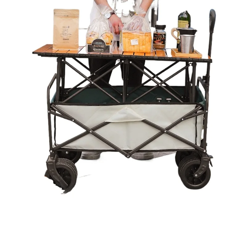 Internet celebrity lift cart, outdoor camping trolley picnic stall