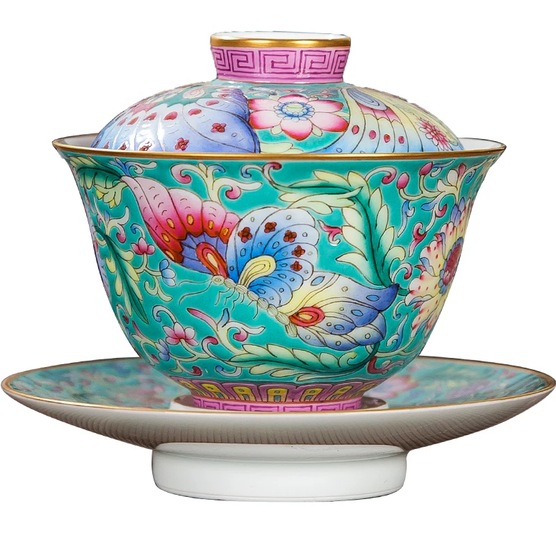 

Master Teacup Kung Fu Tea Set Collection Grade Three Talents Cover Bowl