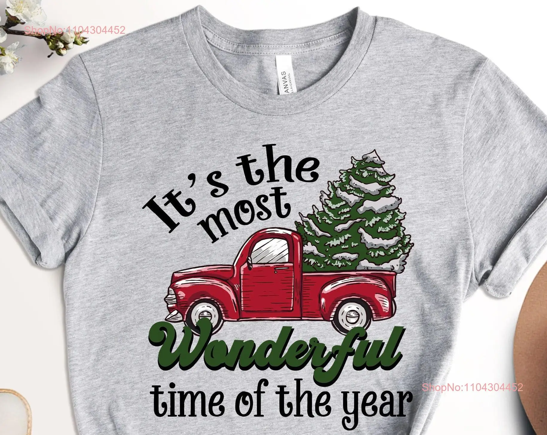 It's the Most Wonderful Time of Year Christmas T Shirt For Family Xmas Matching long or short sleeves