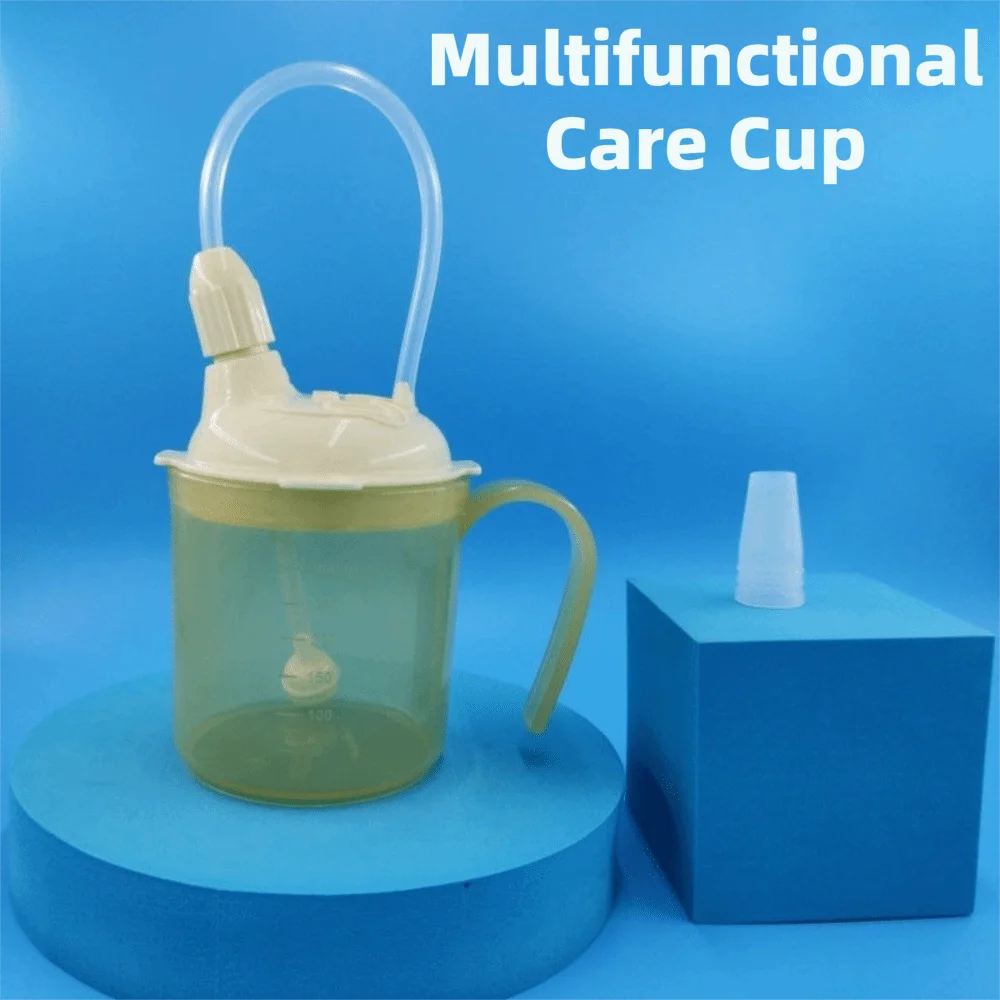 High Quality With Straw Dysphagia Cup with Handle 300ml Anti Choking Cup Portable Food Grade Water Control Mug Home Care