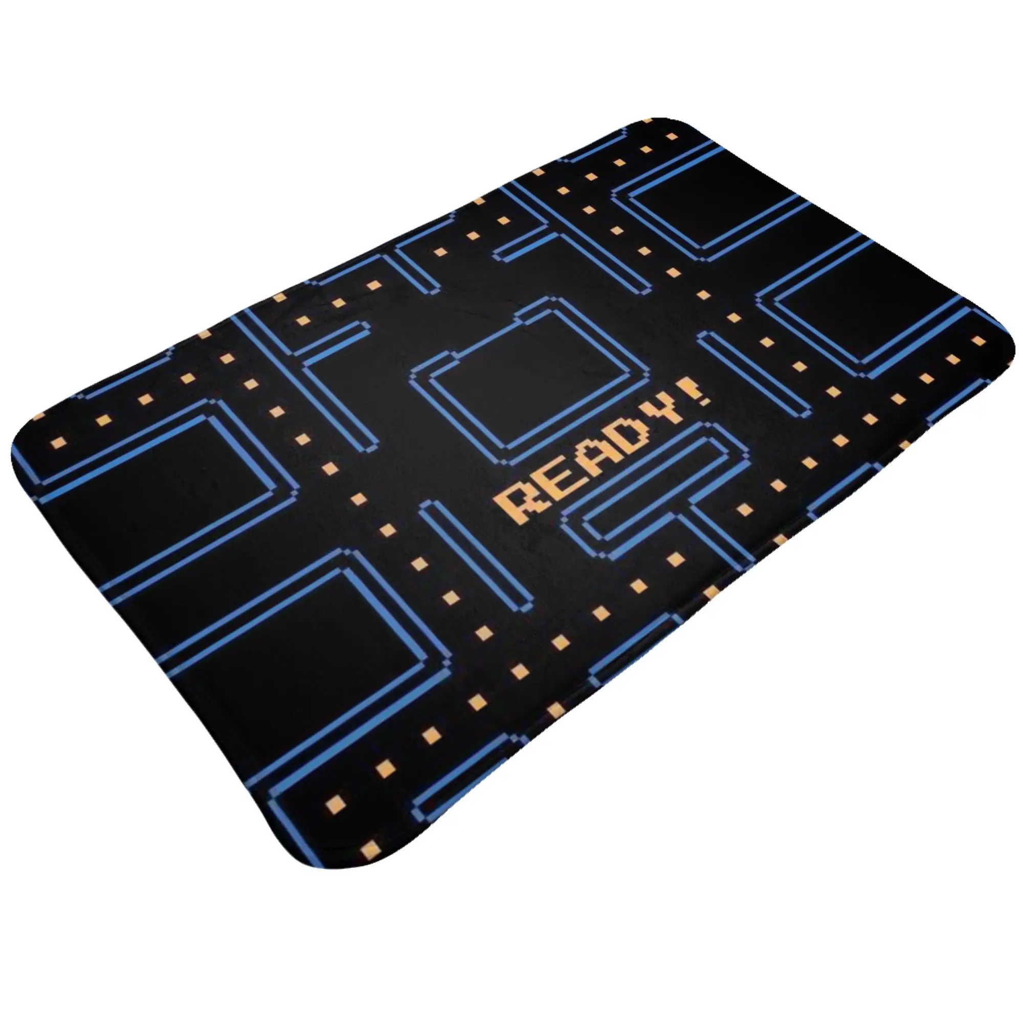 Retro Video Game Maze Circuit Board Pattern Anti-Slip Doormat Living Room Mat  Hallway Indoor Home Decor