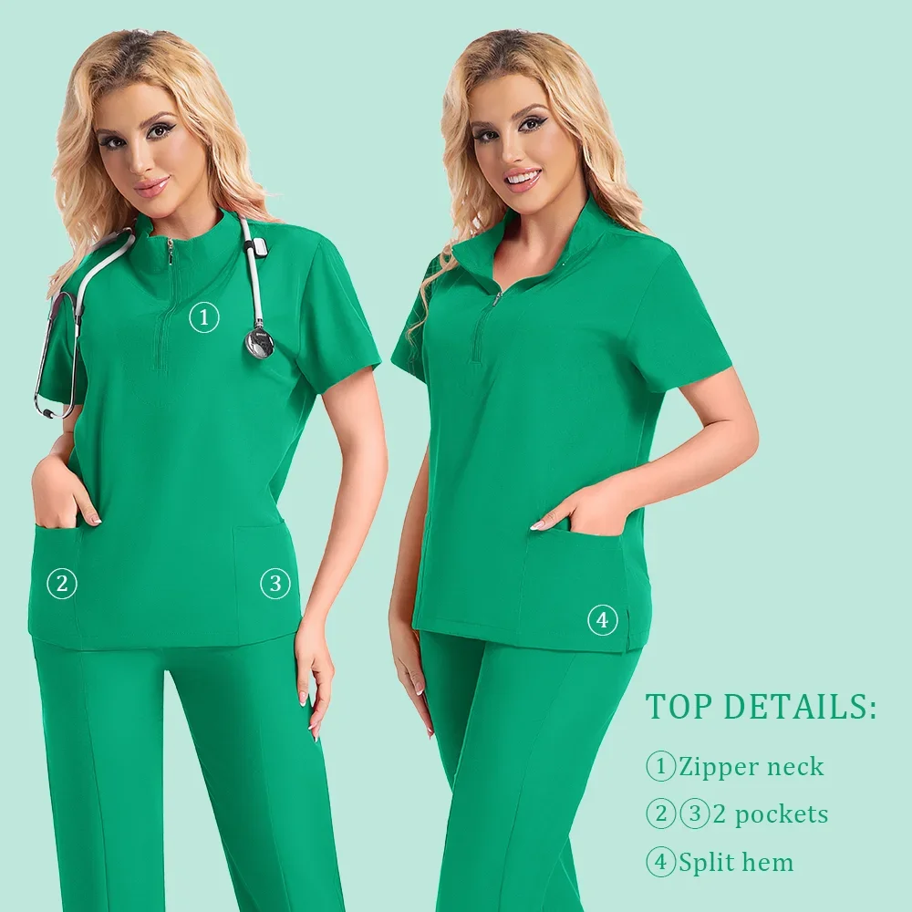 Operating Room Wholesale Medical Uniform Scrubs Hospital Working Scrubs Set Medical Supplies Nurse Dental Surgery Suit Workwear