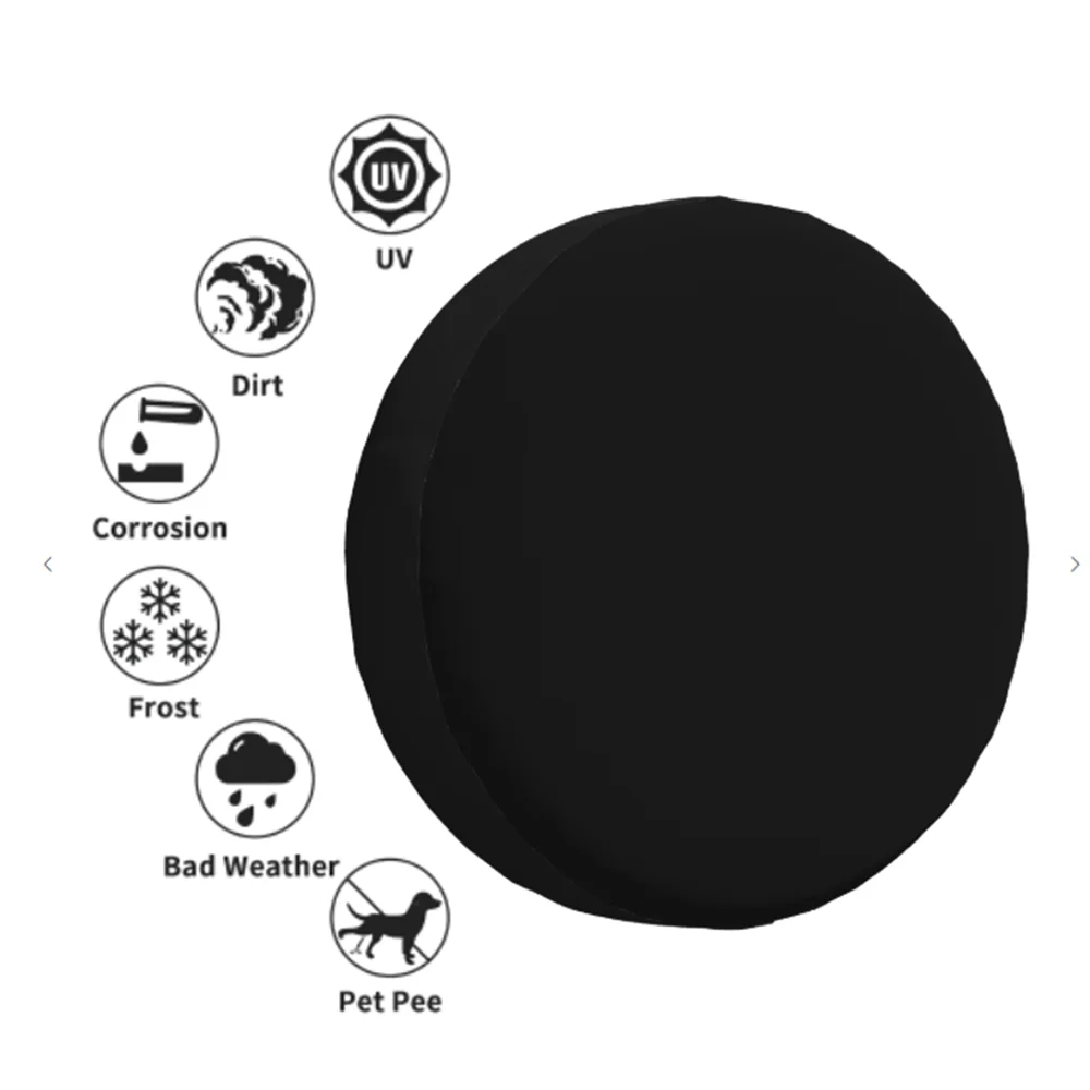 Golden Hexagons Galaxy Tire Cover Polyester Spare Wheel Protector Universal Fit