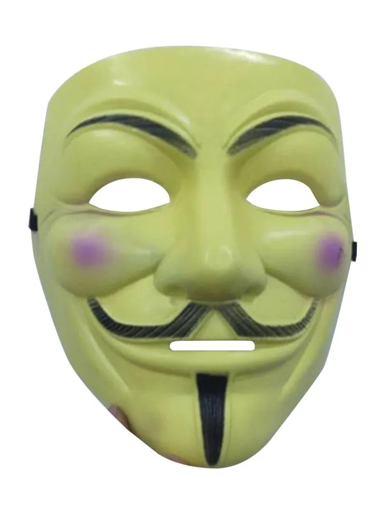 Masque d'Halloween en plastique haut de gamme, masque de hackers cosplay, mardi gras, mascarade Tim ade, fêtes, événements costumés, cadeaux