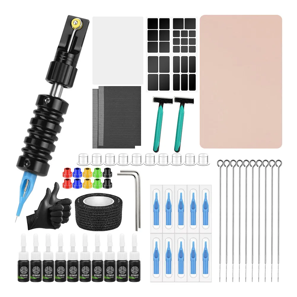 

Набор для начинающих татуировщиков: многофункциональный держатель для ручек, набор для практики тату, профессиональный инструмент для татуировок своими руками, держатель для игл