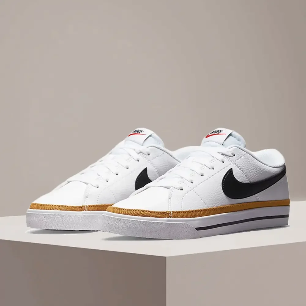 Nike Court Legacy Sneakers Classic Comfort, Cushioning, Slip-Resistant, Durable Casual Everyday Wear DH3162-100