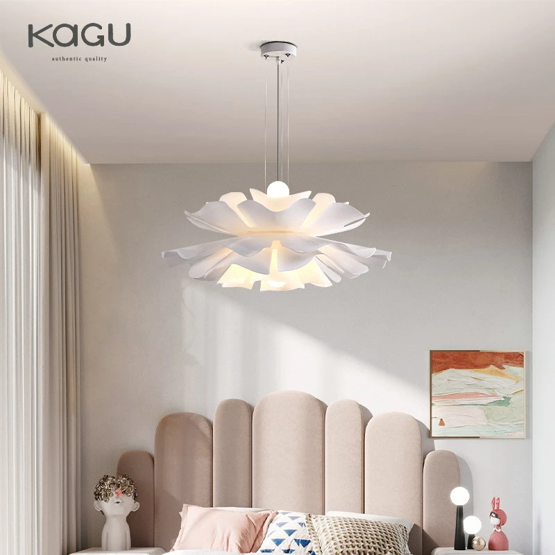 Ceiling bedroom light simple modern LED warm indoor outdoor chandelier Nordic design petals 2022 lighting fixtures