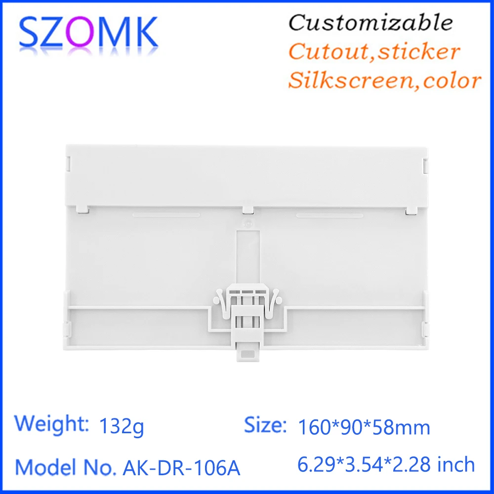 159.5x90.2x57.5MM Pcb Din Rail Mount relè plastica 128-5.08 Plc 27 punti funziona connettore morsettiera guida Din