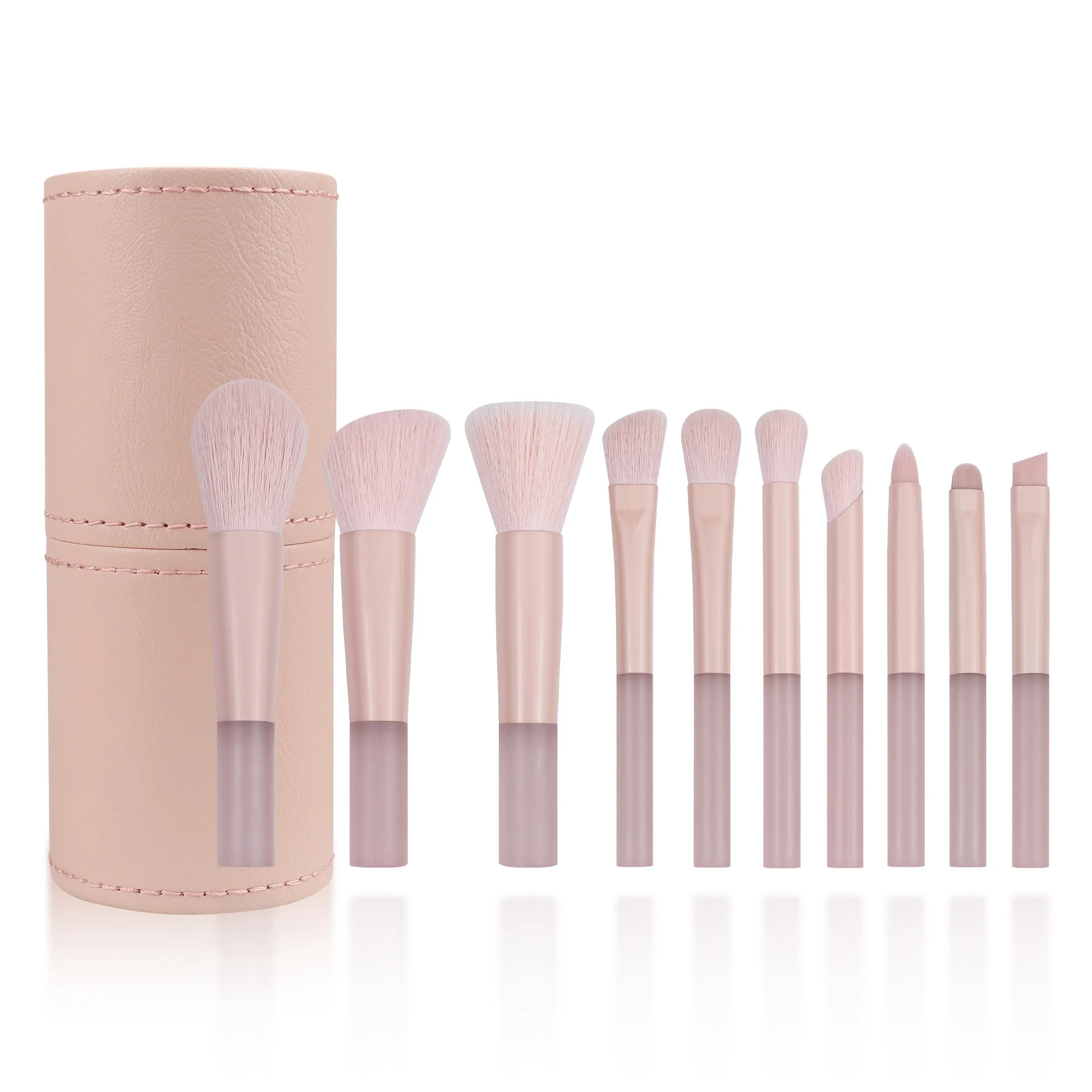 10 pezzi mini pennelli per trucco morbidi e soffici set pennello per fondotinta ombretto donna cosmetico fard in polvere trucco strumento di bellezza