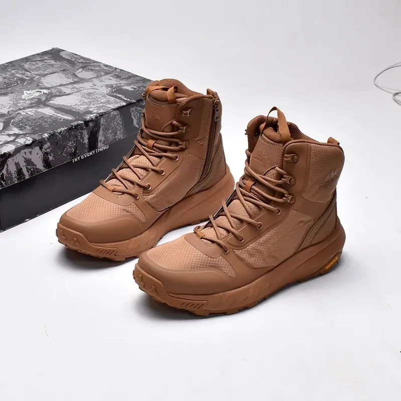 2025 New hot fashion casual simple sneakers, high-top mountaineering is thick bottom wear-resistant breathable