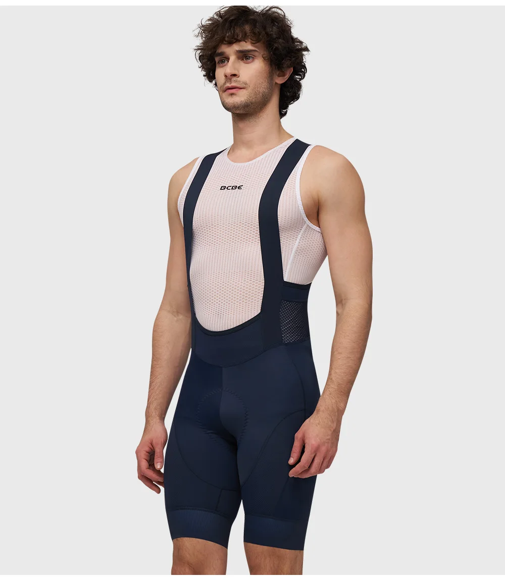 BCBE-ING Herren Radsport-Trägerhose Pro 7Hours Italy mit Elastic Interface Polsterung, MTB- und Rennrad-Trägerhose, Fahrradhose – Detail 13