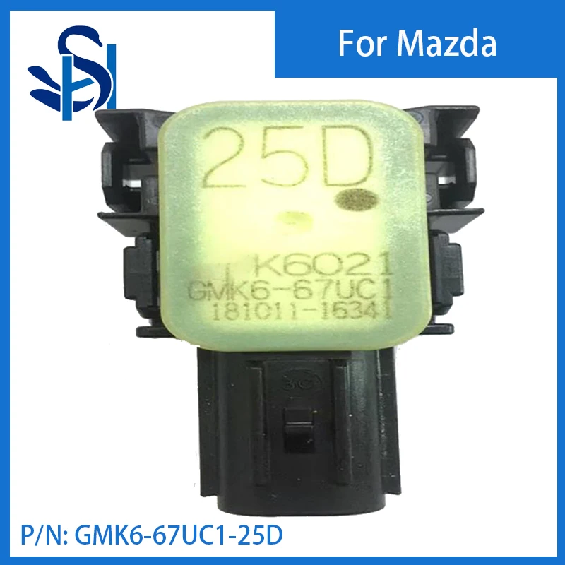 Sensor parkir PDC GMK6-67UC1-25D warna putih Radar untuk Mazda memiliki GMK6-67-UC1