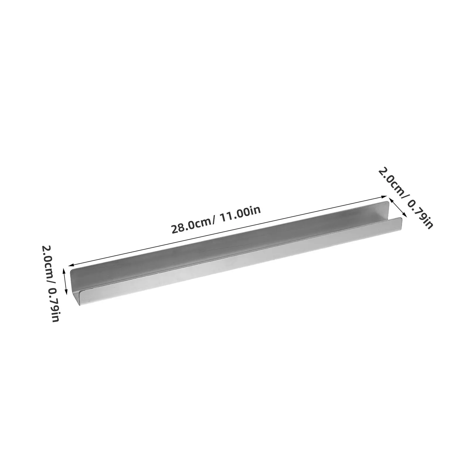 2Pcs Stainless Steel Kitchen Cabinet Protectors Slip-on Drawer Edge Bumpers Cabinet Door Guards Furniture Corner Protection Trim