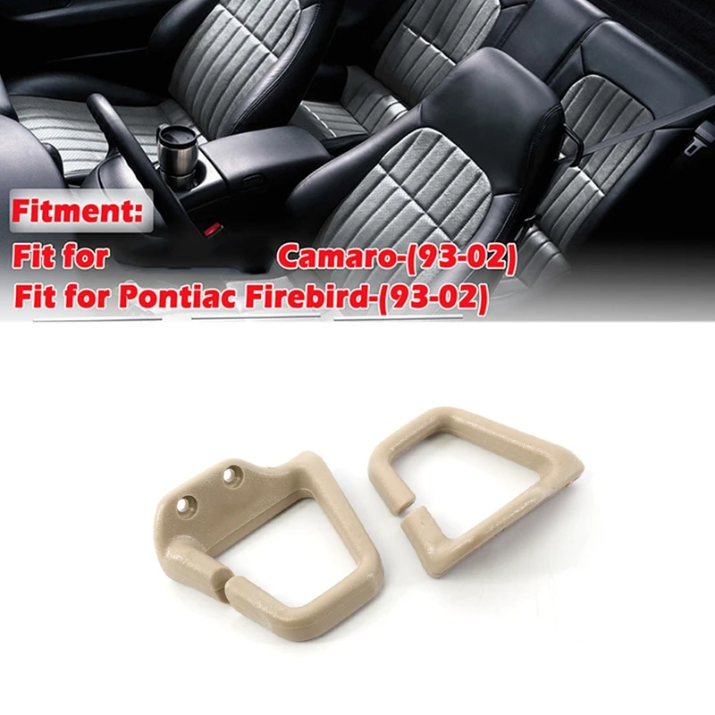 1Pair 16817203 16817202 Car Seat Belt Guide Loops For Chevrolet Camaro Pontiac Firebird 1993-2002 Front Belt Guide Clips