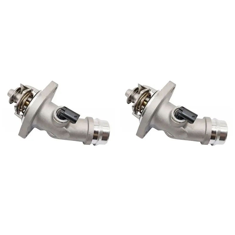 Unusual 2X New Thermostat With Housing Assembly For Elantra Kona Veloster Kia Forte Seltos Soul 2.0L 25500-2E085