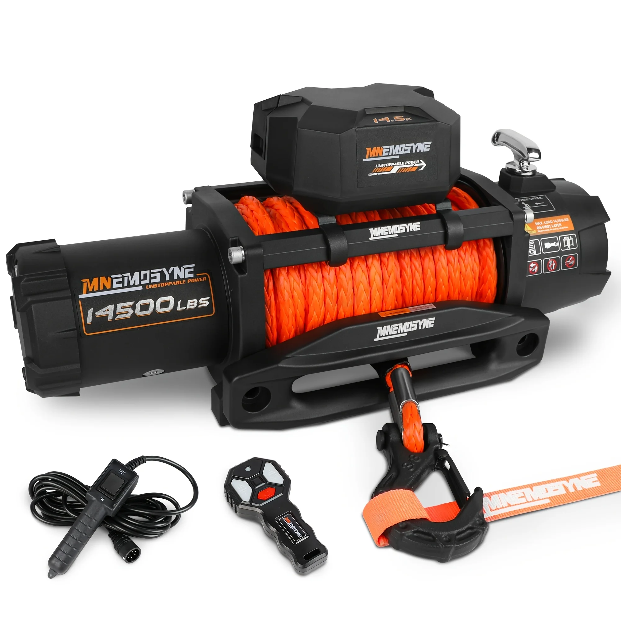 

12V Electric Winch with a Capacity of 14500Lb/13000Lb/4500Lb/3000Lb, Featuring Steel Cable And Synthetic Rope, Designed for 4WD/4X4 Off-Road Towing of Trucks, Trailers, Suvs