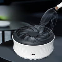 Air Purifier Ashtray Smart Cigarette Ashtray Remove Secondhand Smoke Tobacco Odor for Office Bedroom Living Room Smoking Tool