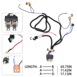 H4 9003 H6054 Headlight Relay Harness Kit for Toyota MR2 Supra Celica 4Runner Pickup Tacoma Corolla Jeep Wrangler YJ Cherokee XJ