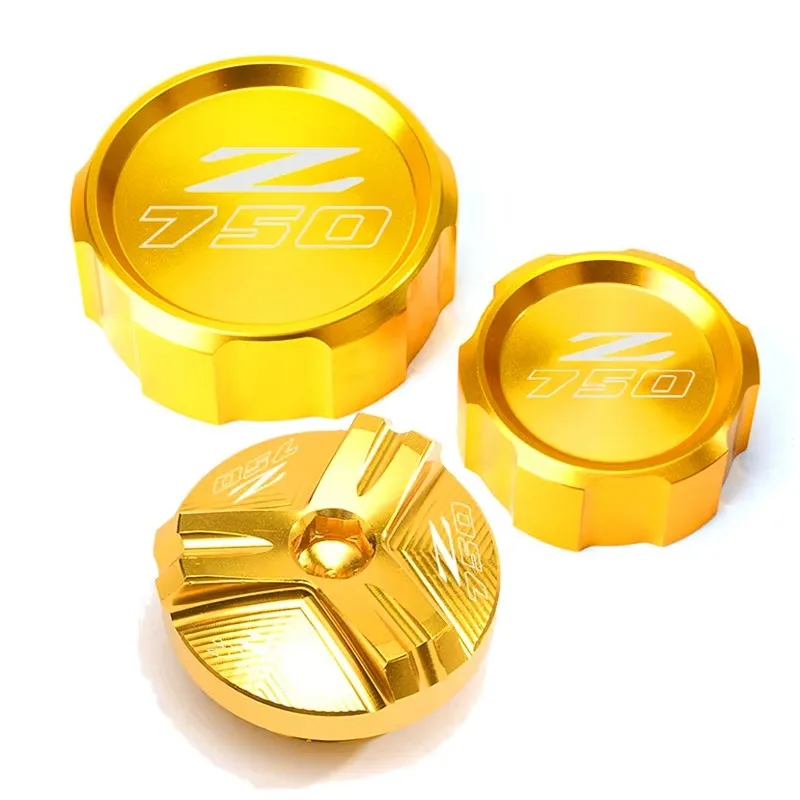 For KAWASAKI Z750 Z 750 Z750S 2005 2006 2007 2008 2009 2010 2011 2012 Motorcycle Front Rear Brake Reservoir Cover Oil Filler Cap