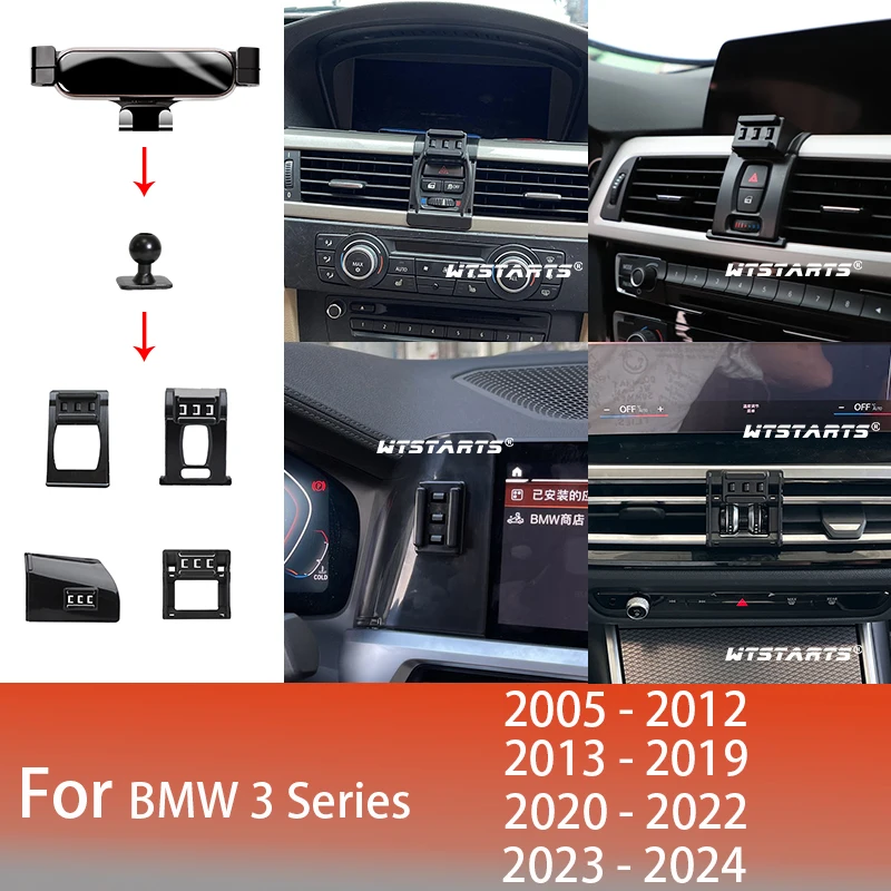 Auto Telefon Halter Mobile Halterung Ständer Für BMW 3 4 Serie E90 E92 F30 F31 F32 G80 05-2022 Einstellbare GPS Spezielle Navigation Bracke