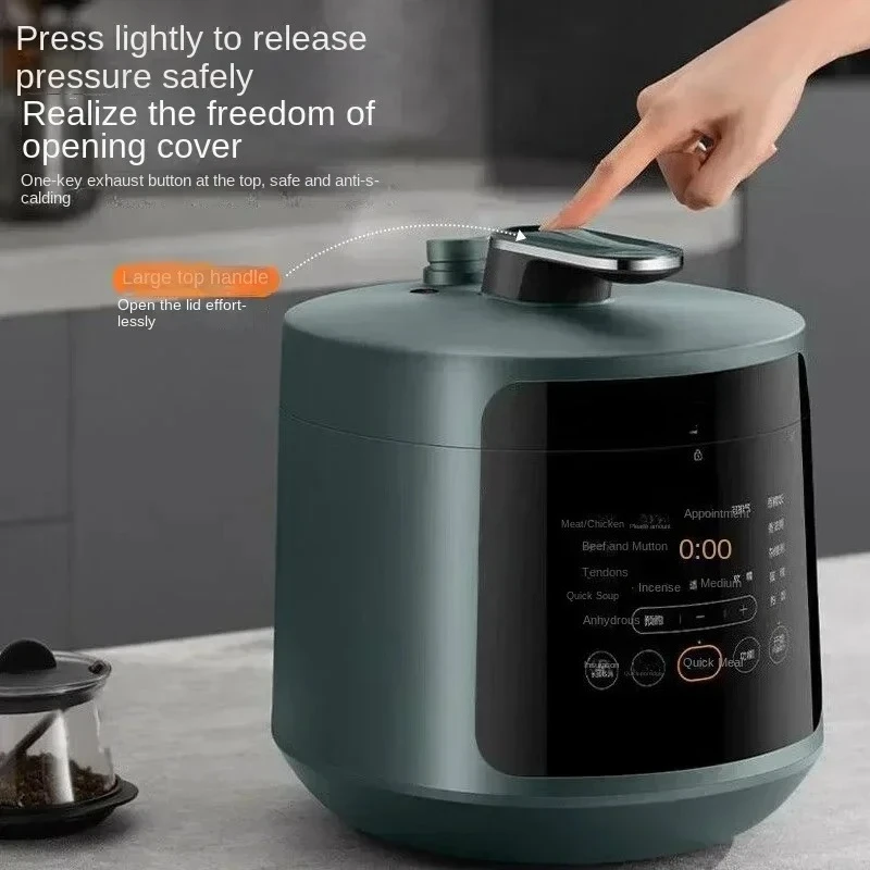 Cooker & Rice Cooker: Double Pot (Upper Steaming and Lower Cooking)