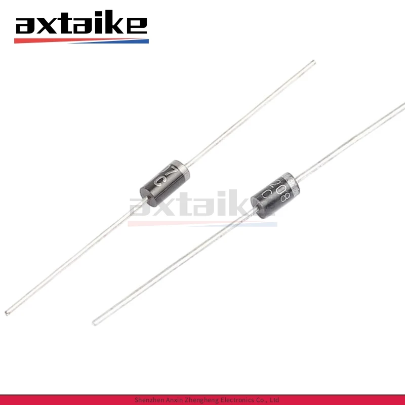 50PCS HER204 HER205 HER207 HER208 DO-15 2A 300V 400V 800V 1000V High Efficient Rectifier Diode