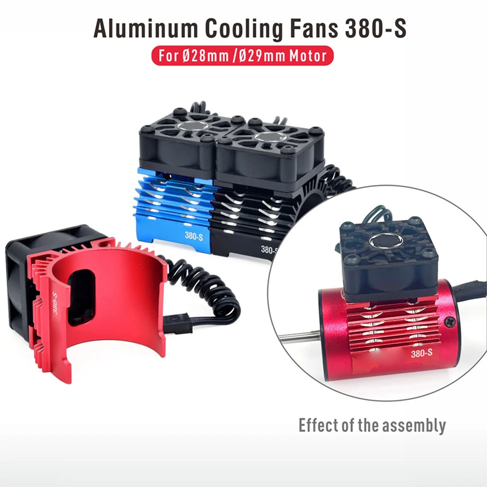 

Двухпоточный радиатор для двигателя радиоуправляемых машинок, для двигателей диаметром 28/29/36 мм, для моделей масштаба 1/12, 1/10, 1/8, 1/5, с удлинительным кабелем