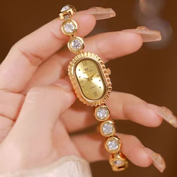 Diamond Watches For Women Luxury Brand Rhinestone Gold Clock Women,Wristwatch Gift For Girlfriend