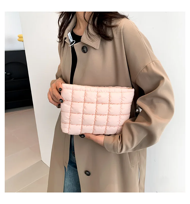 Pure color handbag women cotton cloth waterproof square fashion miscellaneous leisure travel large capacity storage
