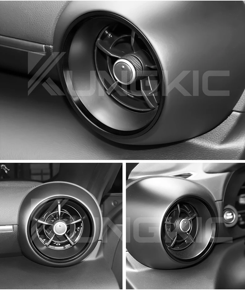Für Subaru BRZ/Toyota GR86 2021 2022 2023 2024 AC-Lüftungsabdeckung, Innen- und Außenring, Ersatzzubehör – Detail 6