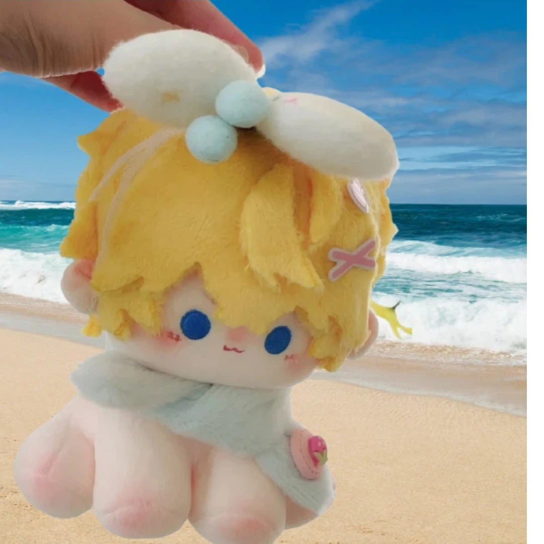 

Kilo Stuffed 15cm EVOL and LOVE Plush Doll Toys Yellow Hair Cute Cartoon Girl Monster Cosplay Cotton Body Dress Up Clothes Gift