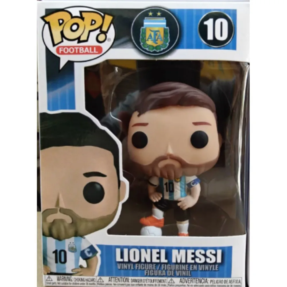 FUNKO POP Toy Figures Q-version Character Messi Child's Funny Collection Action Toy Figures Classic Creative Christmas Gift Toys