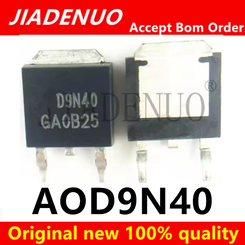 (5-10cs)100% New AOD9N40 D9N40 TO 252 patch chipset