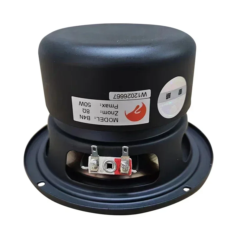 Original HiVi B4N 4\'\' Mid-Range Speaker Driver Unit Magnesium Clad Aluminum Cone Shielded 8ohm 25W OD=116mm