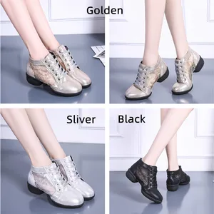 أحذية الرقص النسائية اللاتينية السيدات الفتيات التنفس شبكة أحذية رياضية أحذية الرقص الحديثة موسيقى الجاز قاعة الرقص كيزومبا سالسا أحذية الرقص أفضل 6 ملابس رقص كيزومبا مبيعا - رقم 5