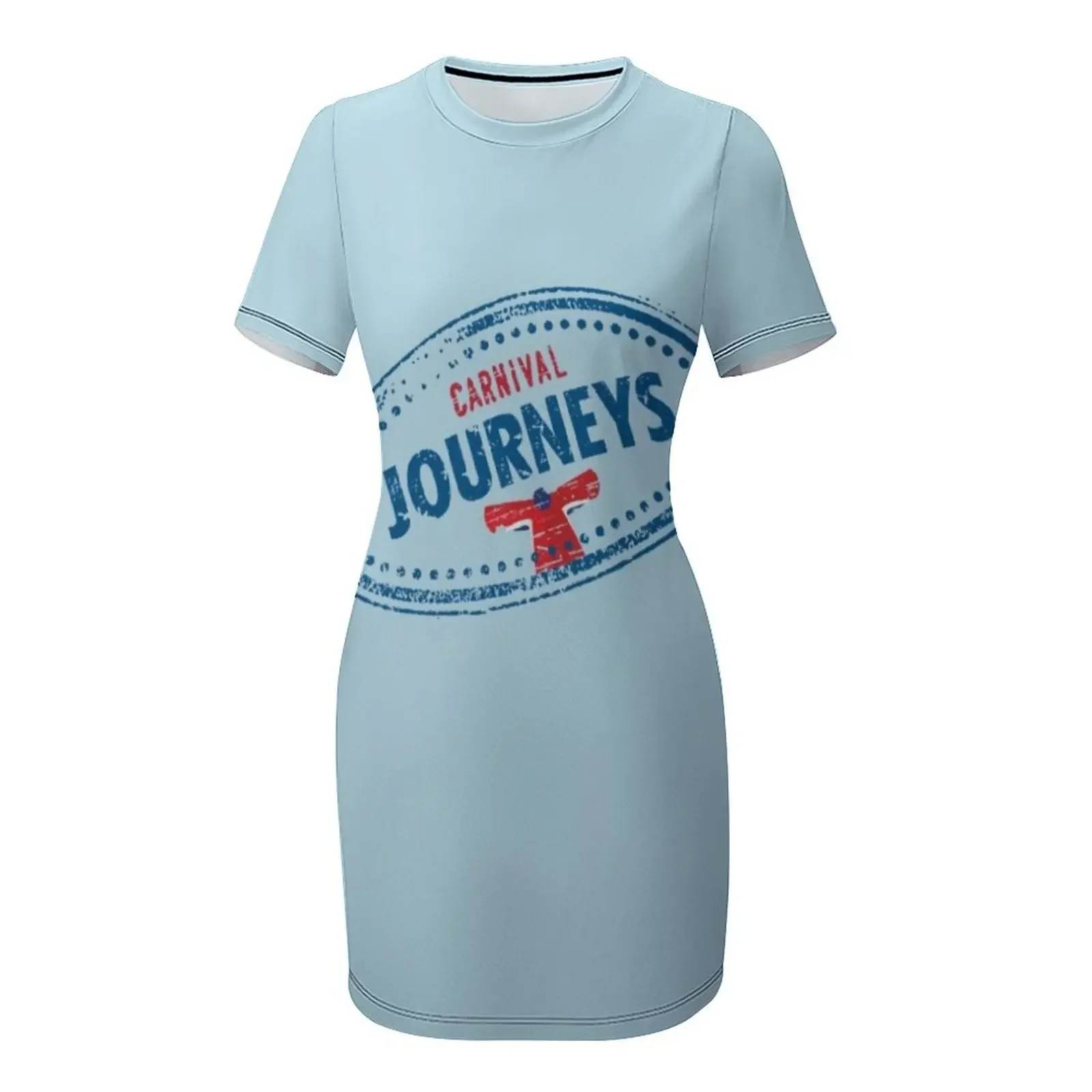 Sukienka krótka z krótkim rękawem Carnival Journeys Cruise, długa sukienka, sukienki damskie na studniówkę, luźna sukienka damska