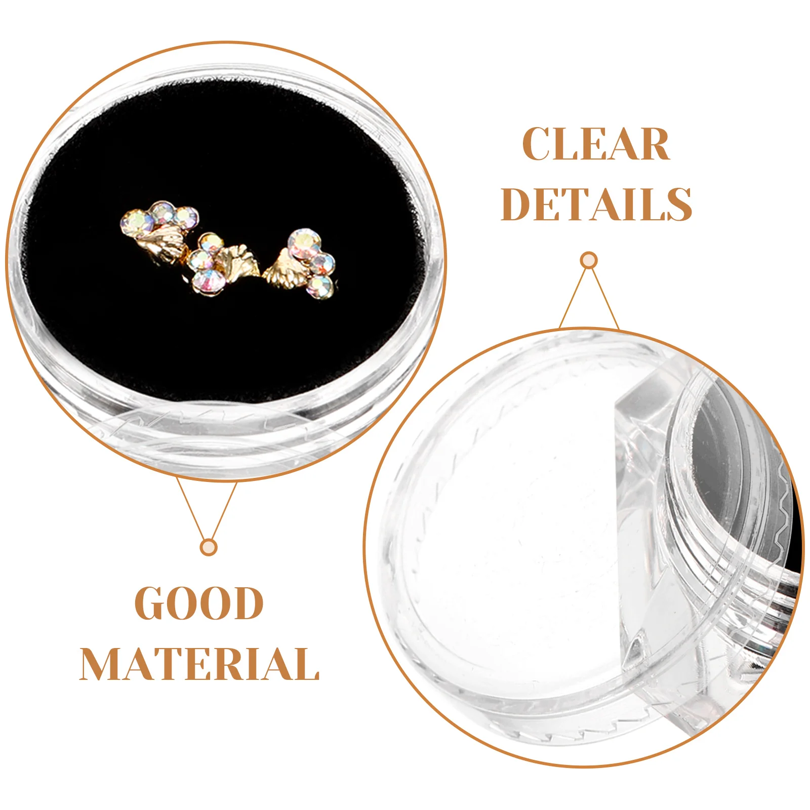 

1 Box Heart Style Rhinestone Teeth Decors Diy Tooth Jewelry Sparkling Smile Pearl Teeth Accessories Gift Kit For Women Men