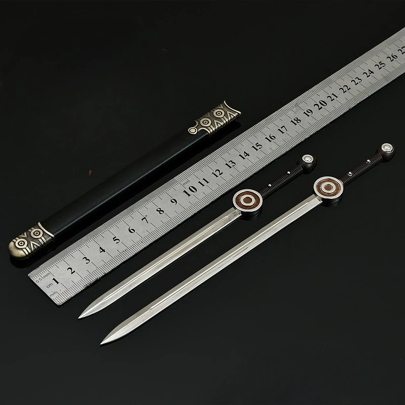 22 سنتيمتر جديد السينما والتلفزيون الشكل محيط معدني لعبة مجسمة السيف سطح المكتب الديكور الحلي هدايا عيد الميلاد اللعب #4