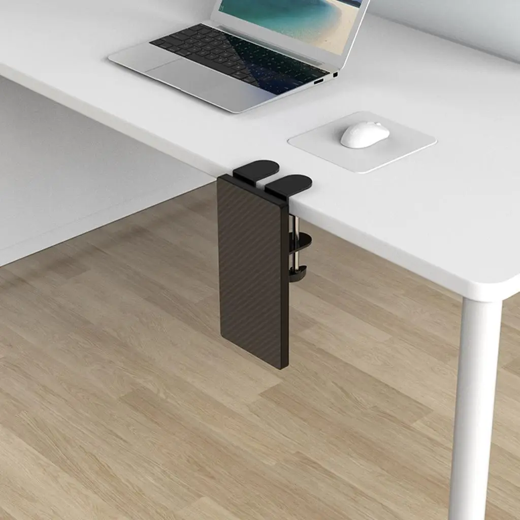 Wood Computer Arm Rest for Desk Folding Computer Desk Extender for Desk Black
