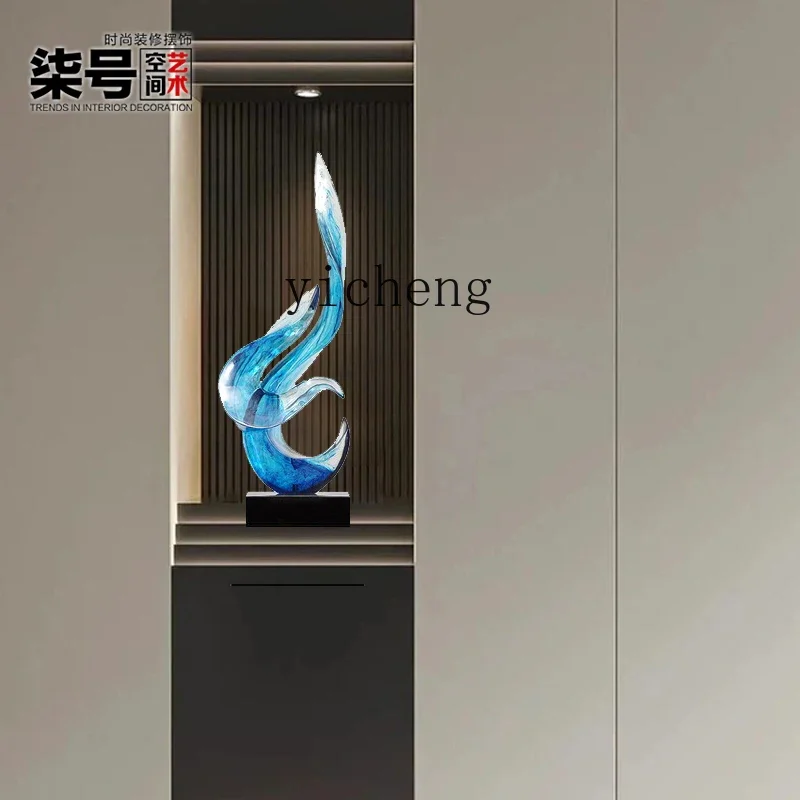 L7-14 living room ornament high-end creative abstract transparent decoration hotel lobby art and crafts sculpture