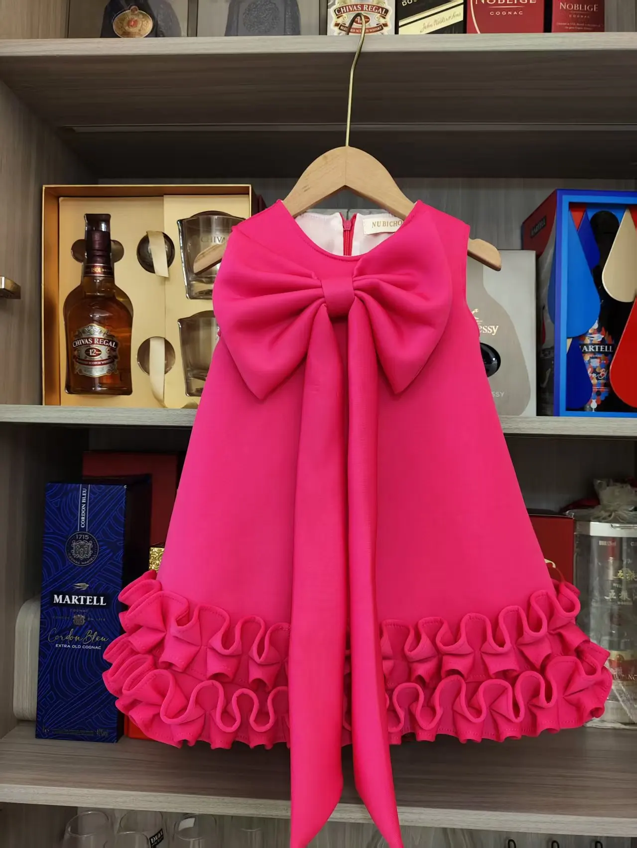 Girls Dress Dress Three-dimensional Banquet Birthday Show Elegant Heavy Industry Dress Bow