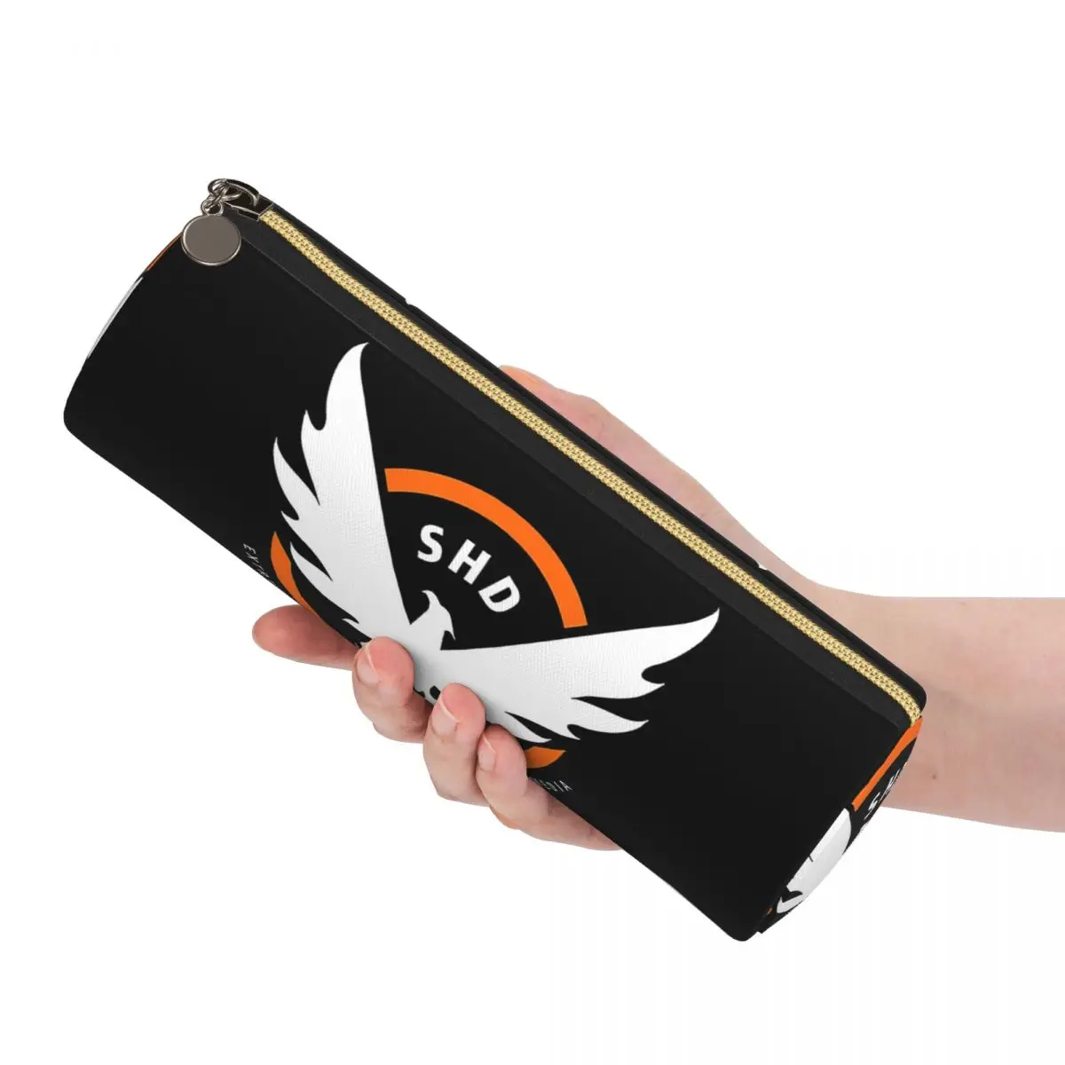 Game Tom Clancys The Division SHD Seal Pencil Cases Pen Holder Cylinder Pen Box Pencil Bag for Boy Girl Gifts
